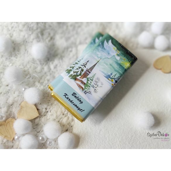 Angyalos kistáblás karácsonyi csoki 