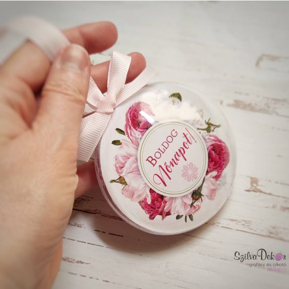 Nőnapi virágos buborék