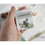 Motor fém medál mágneses ajándékkártyával