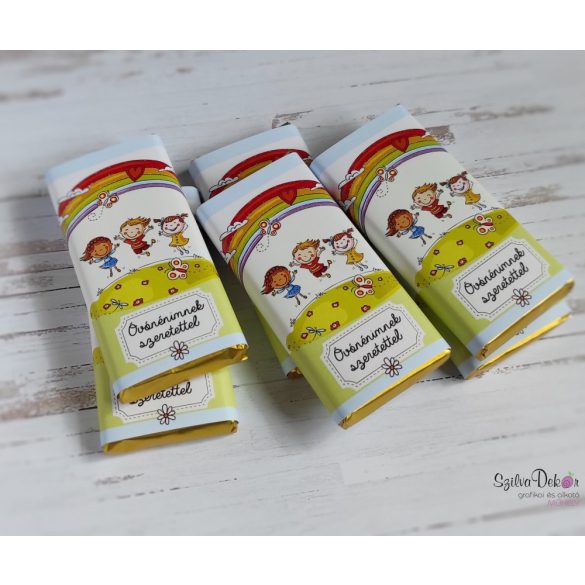 "Dadusomnak" csokipapíros kistáblás csokidekoráció