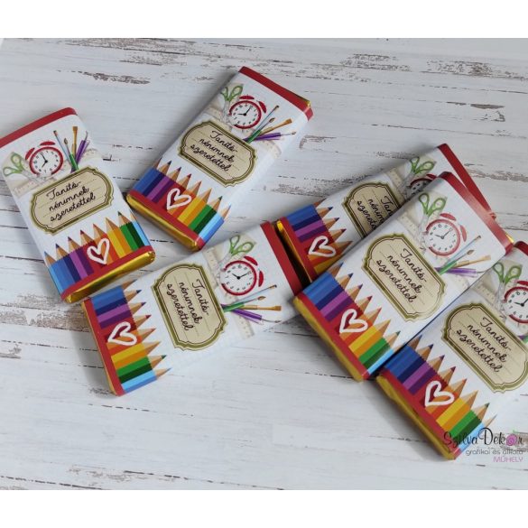 "Dadusomnak" csokipapíros kistáblás csokidekoráció