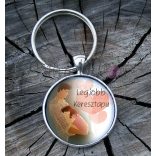 Egyedi kulcstartó Keresztszülőknek