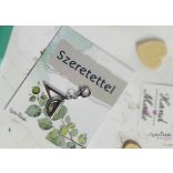 Vonalzók fém medál mágneses ajándékkártyával