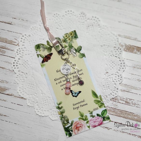 Laminált könyvjelző névre szóló