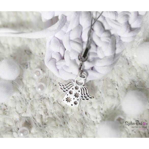 Hópihés Angyal fém fityegő