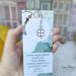 HÁLA- Idézetes könyvjelző + fém lóhere medál (zöld)