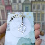 HÁLA- Idézetes könyvjelző + fém lóhere medál (zöld)