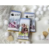 "Érkezik a Mikulás" fényképes kistáblás karácsonyi csoki 