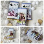 "Érkezik a Mikulás" fényképes kistáblás karácsonyi csoki 