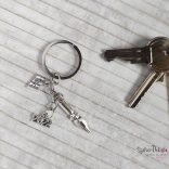 CsakFém kulcstartó "Magyar tanár"