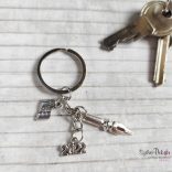 CsakFém kulcstartó "Magyar tanár"