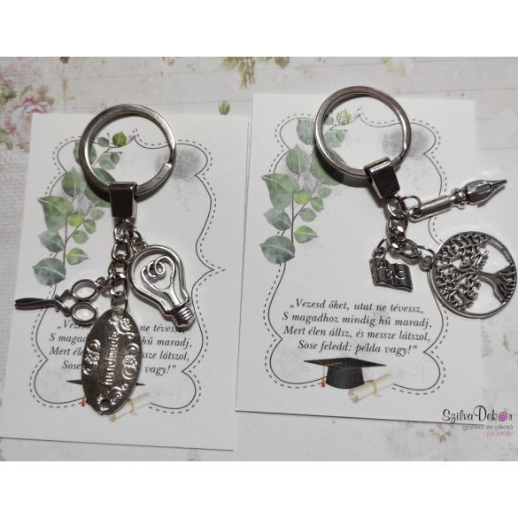 CsakFém kulcstartó "Magyar tanár"