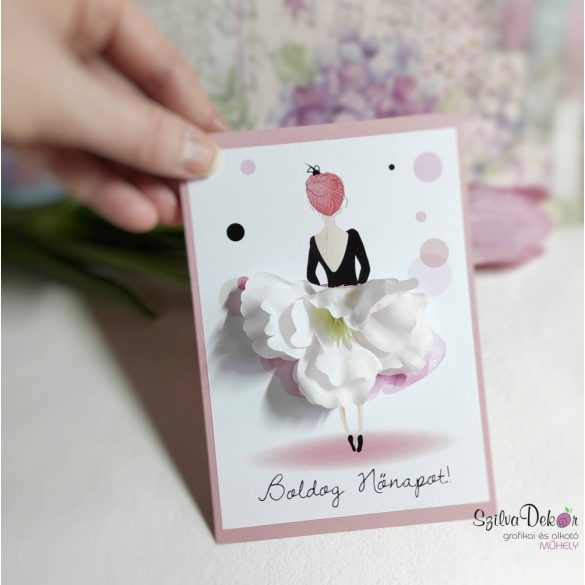 Panna - Nőnapi virágos képeslap