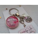 "Legjobb Pedagógiai asszisztens" üveglencsés kulcstartó