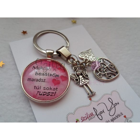 "Legjobb Pedagógiai asszisztens" üveglencsés kulcstartó