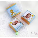 Csillagos kockacsoki- keresztelői, szülinapi dekoráció