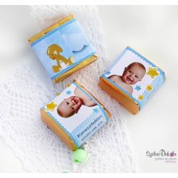 Csillagos kockacsoki- keresztelői, szülinapi dekoráció