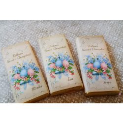 Húsvéti kistáblás feliratos csoki dekoráció