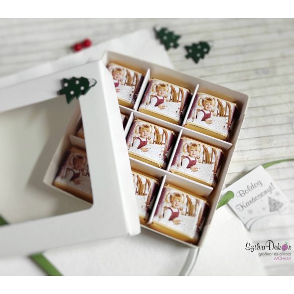 Előrendelési akció- 2 db 9 db-os csoki karácsonyi díszdobozban