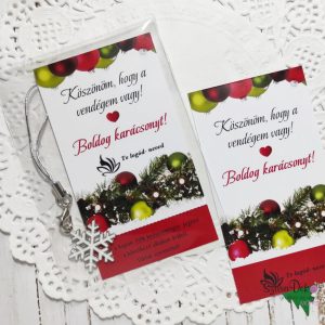 Köszönöm, hogy a vendégem vagy kártya gömbös