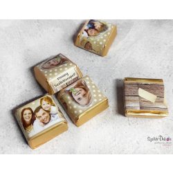 Famintás-pöttyös kockacsoki dekoráció