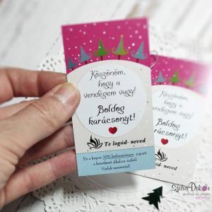 Köszönöm, hogy a vendégem vagy kártya fenyős