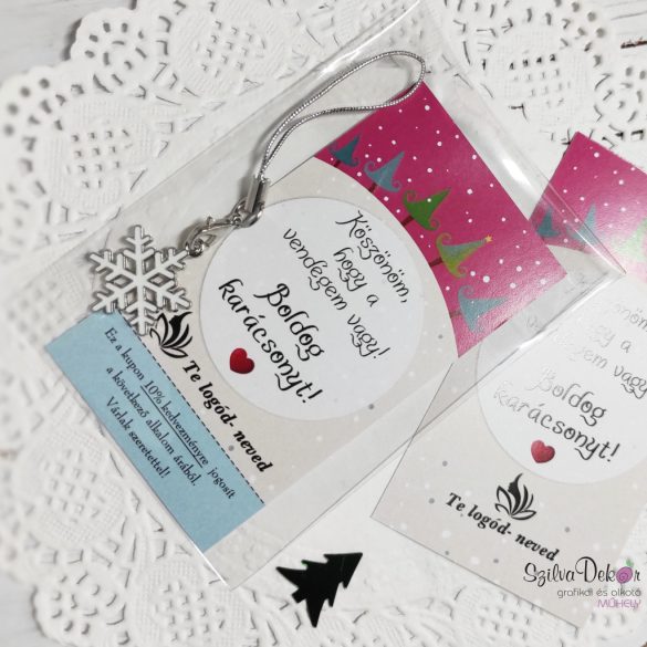 Köszönöm, hogy a vendégem vagy kártya fenyős