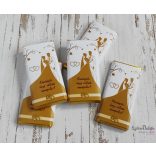 Sziluettes kistáblás csokidekoráció esküvői köszönetajándék