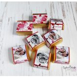 Pöttyös szíves valentin kockacsoki- dekoráció