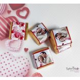 Pöttyös szíves valentin kockacsoki- dekoráció