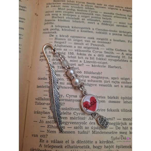 Madártollas KönyvÉkszer- fehér