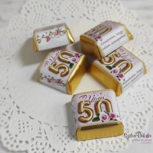 50. szülinapi kockacsoki- szülinapi dekoráció