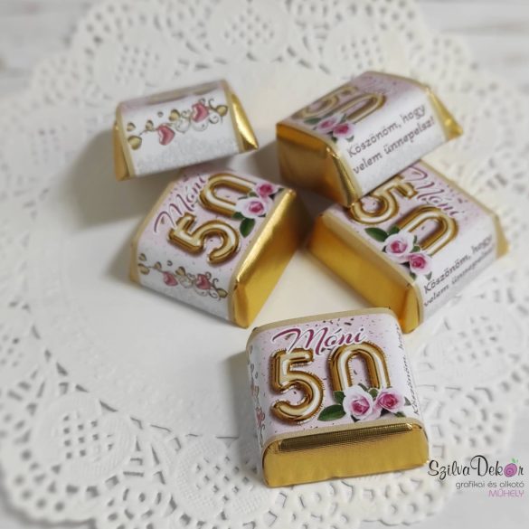 50. szülinapi kockacsoki- szülinapi dekoráció