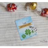 Sok szerencsét mágneses ajándékkártya fém fityegővel