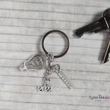 CsakFém kulcstartó "Fizika tanár"