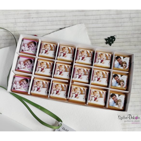 Előrendelési akció- 2 db 18 db-os csoki karácsonyi díszdobozban