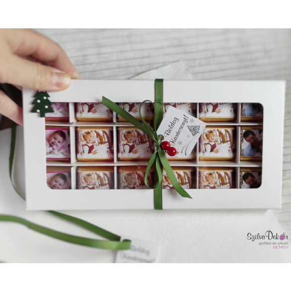 Előrendelési akció- 2 db 18 db-os csoki karácsonyi díszdobozban