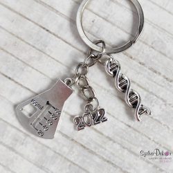 CsakFém kulcstartó "Kémia tanár"