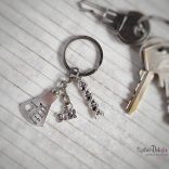 CsakFém kulcstartó "Kémia tanár"