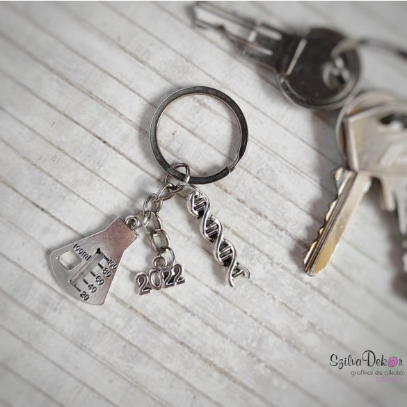 CsakFém kulcstartó "Kémia tanár"