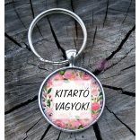 "Kitartó vagyok-2" üveglencsés kulcstartó