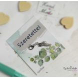 Focicipő fém medál mágneses ajándékkártyával