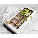 18 darabos fényképes csoki ablakos dobozban