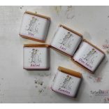 Mókás pár köszönetajándék kockacsoki- esküvői dekoráció