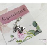 Pillangó fém medál mágneses ajándékkártyával