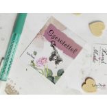 Pillangó fém medál mágneses ajándékkártyával