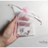 Szív fém medál mágneses ajándékkártyával