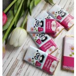 Nőnapi macis kistáblás csoki dekoráció