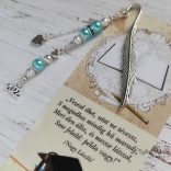 „Tanári ballagós” kékes KönyvÉkszer könyvjelző 