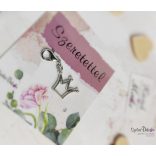 Korona fém medál mágneses ajándékkártyával